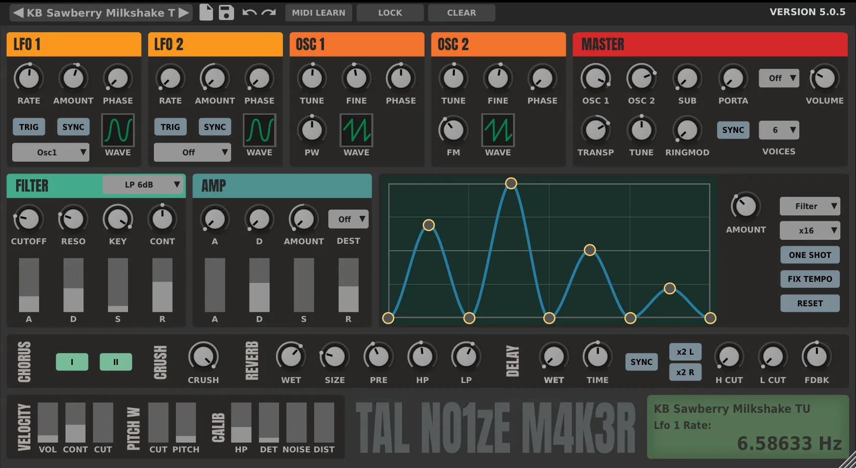 TAL-NoiseMaker interface