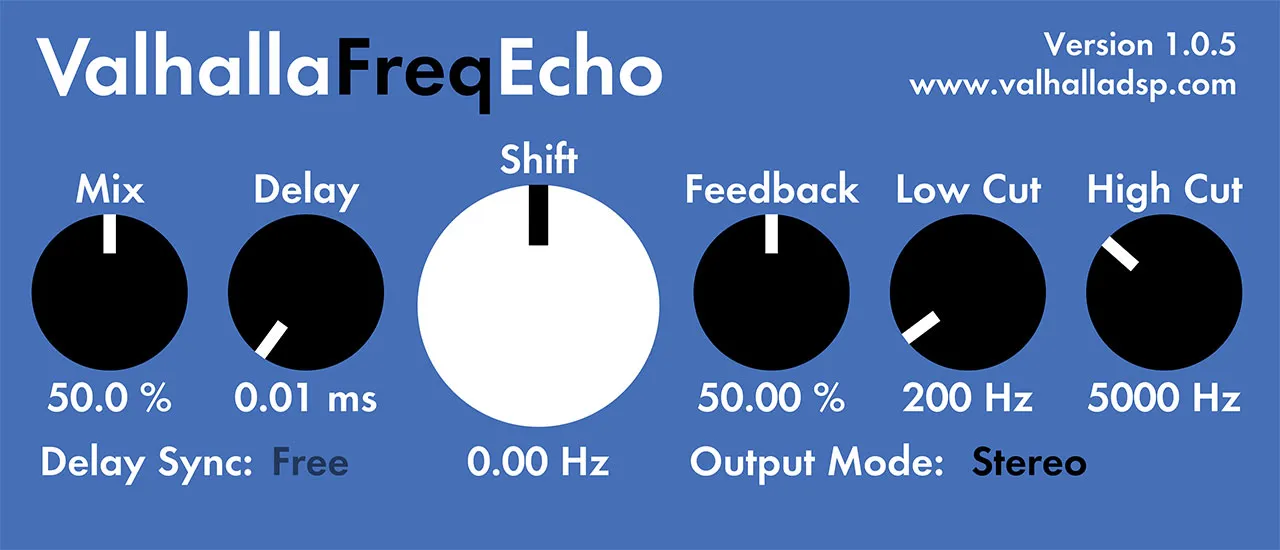 Valhalla Freq Echo interface